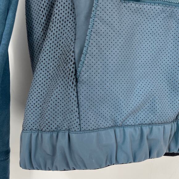 Lululemon Let's Get Visible Hoodie Size 4 Alberta Lake Blue - Picture 7 of 13